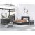 Cadmori Wood/Fabric Upholstered Panel Bedroom Set w/Roll Slats