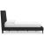 Cadmori Wood/Fabric Upholstered Panel Bedroom Set w/Roll Slats