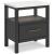 Cadmori Wood/Fabric Upholstered Panel Bedroom Set w/Roll Slats