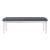 Caleb Polyester Upholstered Bench with Acrylic Legs