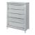Caleb 5-Drawer Wood Veneer Chest