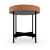 Arena Metal/Regenerated Leather End Table w/Removable Tray