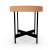Arena Metal/Regenerated Leather End Table w/Removable Tray