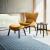 Abrey Laminated Ceramic-Glass/Wood Side Table