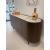 Lake Ceramic/Wood/Metal Customizable Rounded Sideboard w/4 Doors & Metal Feet