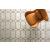 Offset Polypropylene/Polyester Hexagonal Pattern Rug