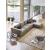 Offset Polypropylene/Polyester Hexagonal Pattern Rug