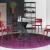 Vortex Metal/Glass Round Dining Table