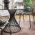 Vortex Metal/Glass Round Dining Table
