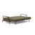 Caluma Quilt Fabric Sofa Bed w/Smoked Oak Arms & Legs