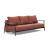 Caluma Quilt Fabric Sofa Bed w/Smoked Oak Arms & Legs