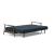 Caluma Quilt Fabric Sofa Bed w/Smoked Oak Arms & Legs