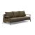Caluma Quilt Fabric Sofa Bed w/Smoked Oak Arms & Legs