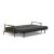 Caluma Quilt Fabric Sofa Bed w/Smoked Oak Arms & Legs