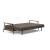 Caluma Quilt Fabric Sofa Bed w/Smoked Oak Arms & Legs