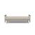 Caluma Quilt Fabric Sofa Bed w/Smoked Oak Arms & Legs