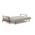Caluma Quilt Fabric Sofa Bed w/Smoked Oak Arms & Legs