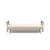 Caluma Quilt Fabric Sofa Bed w/Smoked Oak Arms & Legs
