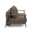 Caluma Quilt Fabric Sofa Bed w/Smoked Oak Arms & Legs