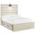 Cambeck MDF/Wood Veneer Panel Bedroom Set w/2 Storage Drawers