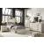 Cambeck MDF/Wood Veneer Panel Bedroom Set w/2 Storage Drawers