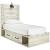 Cambeck MDF/Wood Veneer Panel Bedroom Set w/2 Storage Drawers