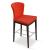 Capri Bar Stool w/Wood Base