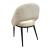 Carmela PU/Metal Dining Arm Chair with Knit Back