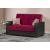 Armada X Fabric/PU Convertible Loveseat