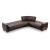 Barato Large L-Shaped Sectional Sofa with Channel Tufting and Plaid Pillows, Compostion 1