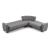 Barato Large L-Shaped Sectional Sofa with Channel Tufting and Plaid Pillows, Compostion 1