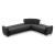 Barato Large L-Shaped Sectional Sofa with Channel Tufting and Plaid Pillows, Compostion 1