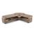 Barato Large L-Shaped Sectional Sofa with Channel Tufting and Plaid Pillows, Compostion 1
