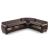 Barato Large L-Shaped Sectional Sofa with Channel Tufting and Plaid Pillows, Compostion 1