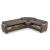 Barato Large L-Shaped Sectional Sofa with Channel Tufting and Plaid Pillows, Compostion 1
