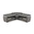 Barato Large L-Shaped Sectional Sofa with Channel Tufting and Plaid Pillows, Compostion 2