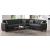 Barato Large L-Shaped Sectional Sofa with Channel Tufting and Plaid Pillows, Compostion 1