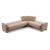 Barato Large L-Shaped Sectional Sofa with Channel Tufting and Plaid Pillows, Compostion 1