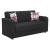 Harmony Fabric Convertible Loveseat