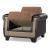 Proline Fabric/Leatherette Convertible Chair