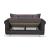 Proline Fabric/Leatherette Convertible Loveseat