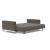 Cassius Deluxe Excess Lounger Fabric Sofa Bed w/Chrome Legs