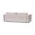 Cassius Deluxe Excess Lounger Fabric Sofa Bed w/Chrome Legs