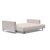 Cassius Deluxe Excess Lounger Fabric Sofa Bed w/Chrome Legs