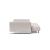 Cassius Deluxe Excess Lounger Fabric Sofa Bed w/Chrome Legs