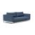 Cassius Deluxe Excess Lounger Fabric Sofa Bed w/Chrome Legs