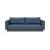 Cassius Deluxe Excess Lounger Fabric Sofa Bed w/Chrome Legs