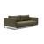 Cassius Deluxe Excess Lounger Fabric Sofa Bed w/Chrome Legs