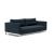 Cassius Deluxe Excess Lounger Fabric Sofa Bed w/Chrome Legs