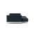 Cassius Deluxe Excess Lounger Fabric Sofa Bed w/Chrome Legs